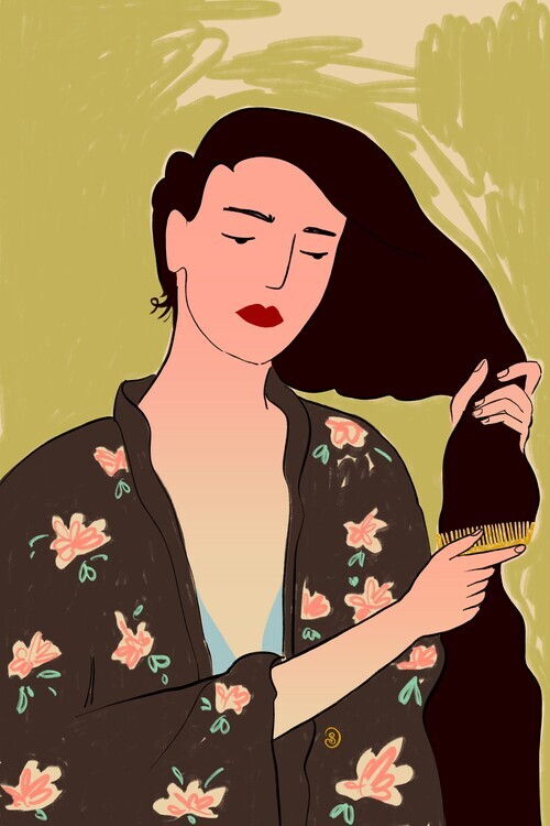 Sandra Poliakov Ilustrace SELFCARE RITUAL, Sandra Poliakov, 26.7 × 40 cm