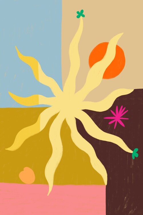 Sandra Poliakov Ilustrace Sun, Sandra Poliakov, 26.7 × 40 cm