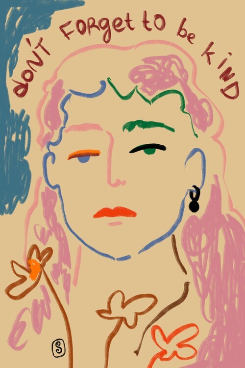Sandra Poliakov Ilustrace DonaÂ€Â™t forget to be kind, Sandra Poliakov, 26.7 × 40 cm