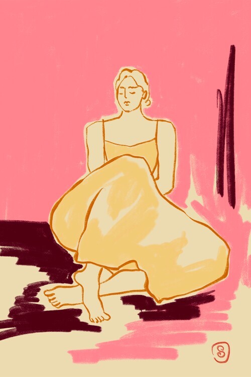 Sandra Poliakov Ilustrace Pink Dream, Sandra Poliakov, 26.7 × 40 cm