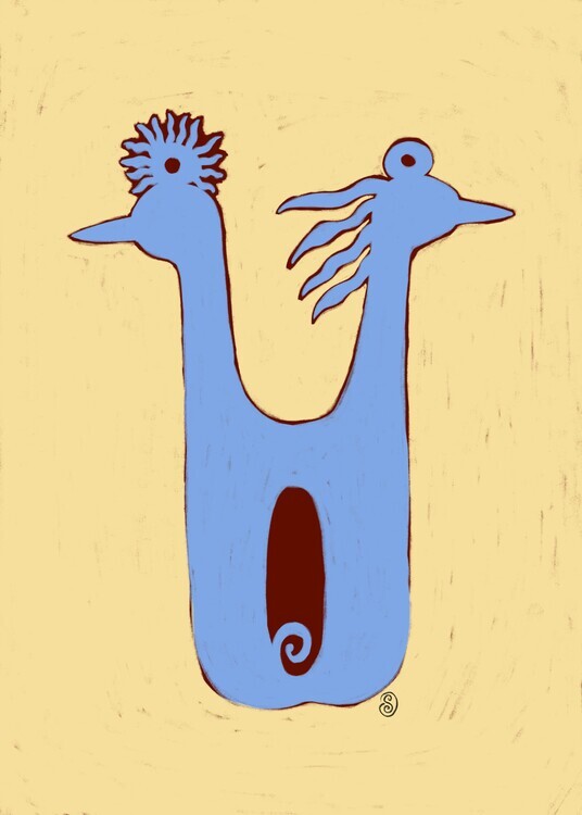 Sandra Poliakov Ilustrace Love Birds, Sandra Poliakov, 30 × 40 cm