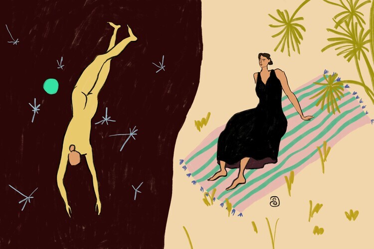 Sandra Poliakov Ilustrace Yin and Yang, Sandra Poliakov, 40 × 26.7 cm