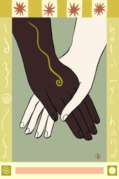 Sandra Poliakov Ilustrace Hold My Hand, Sandra Poliakov, 26.7 × 40 cm