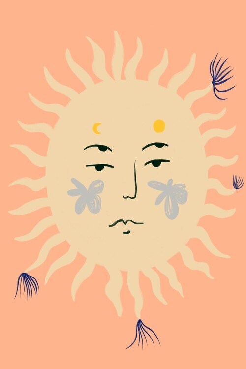Sandra Poliakov Ilustrace Serene Sunburst, Sandra Poliakov, 26.7 × 40 cm