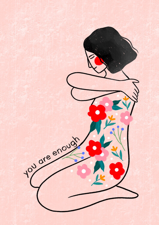 Bea Muller Ilustrace You Are Enough, Bea Muller, 30 × 40 cm