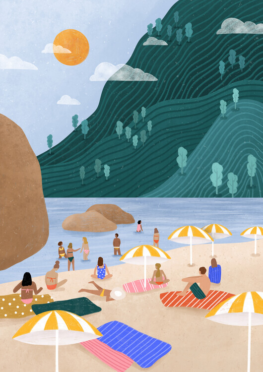 Bea Muller Ilustrace The Holiday, Bea Muller, 30 × 40 cm