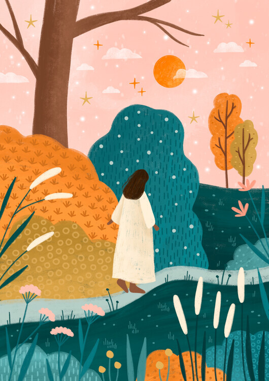 Bea Muller Ilustrace Wander in Wonder, Bea Muller, 30 × 40 cm