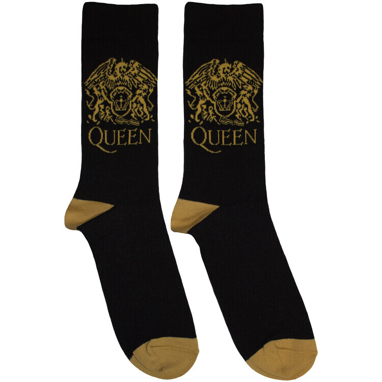 ROCKOFF Ponožky Queen - Gold Crest, EU 39 - 45 (UK 6 - 11; US 6,5 - 11,5)