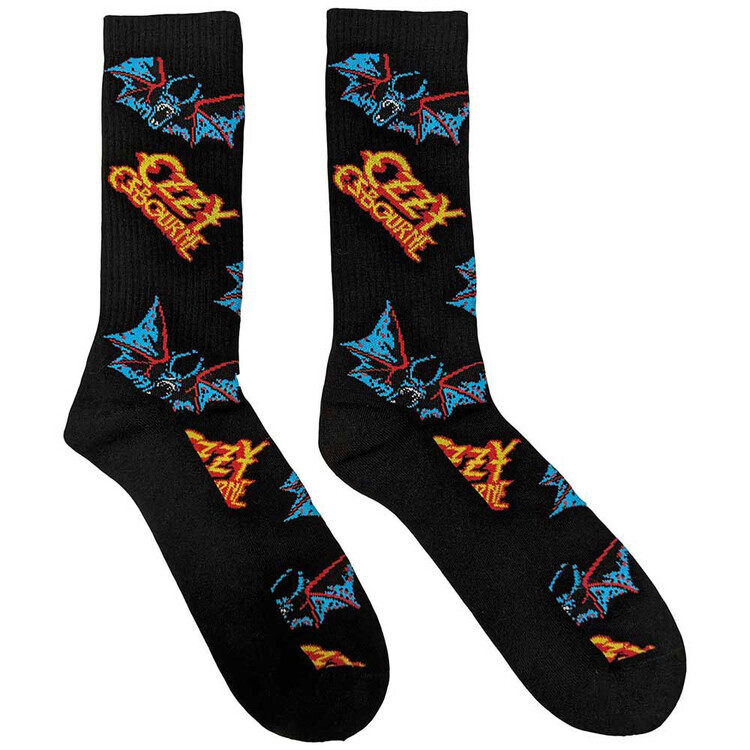 ROCKOFF Ponožky Ozzy Osbourne - Logos & Bats, EU 36 - 40 (UK 4 - 7; US 4,5 - 7,5)
