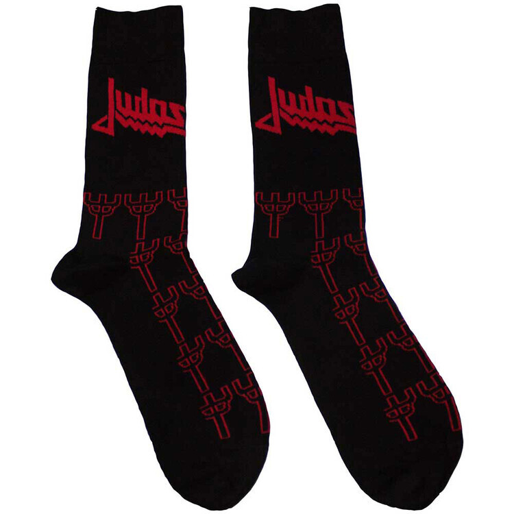 ROCKOFF Ponožky Judas Priest - Trident Pattern, EU 36 - 40 (UK 4 - 7; US 4,5 - 7,5)