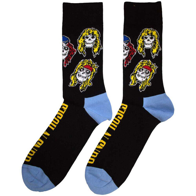 ROCKOFF Ponožky Guns N Roses - Skulls Band, EU 36 - 40 (UK 4 - 7; US 4,5 - 7,5)