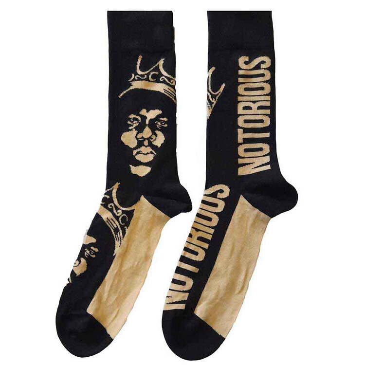ROCKOFF Ponožky Biggie Smalls - Gold Crown, EU 36 - 40 (UK 4 - 7; US 4,5 - 7,5)