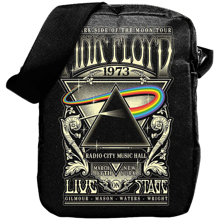 ROCKOFF Taška Pink Floyd - 1973 Live | Svítící potisk, 100% polyester