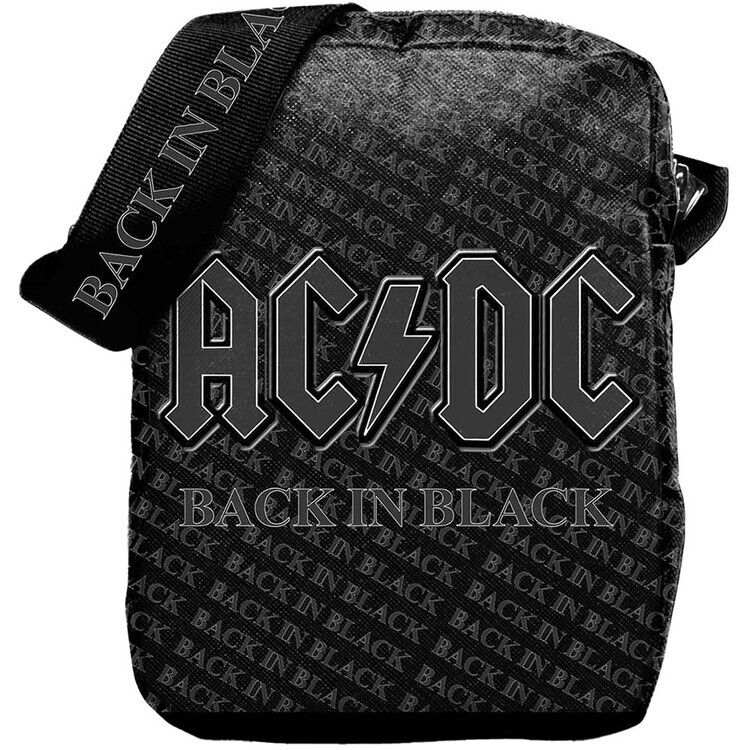ROCKOFF Taška ACDC - Back In Black | Svítící potisk, 100% polyester