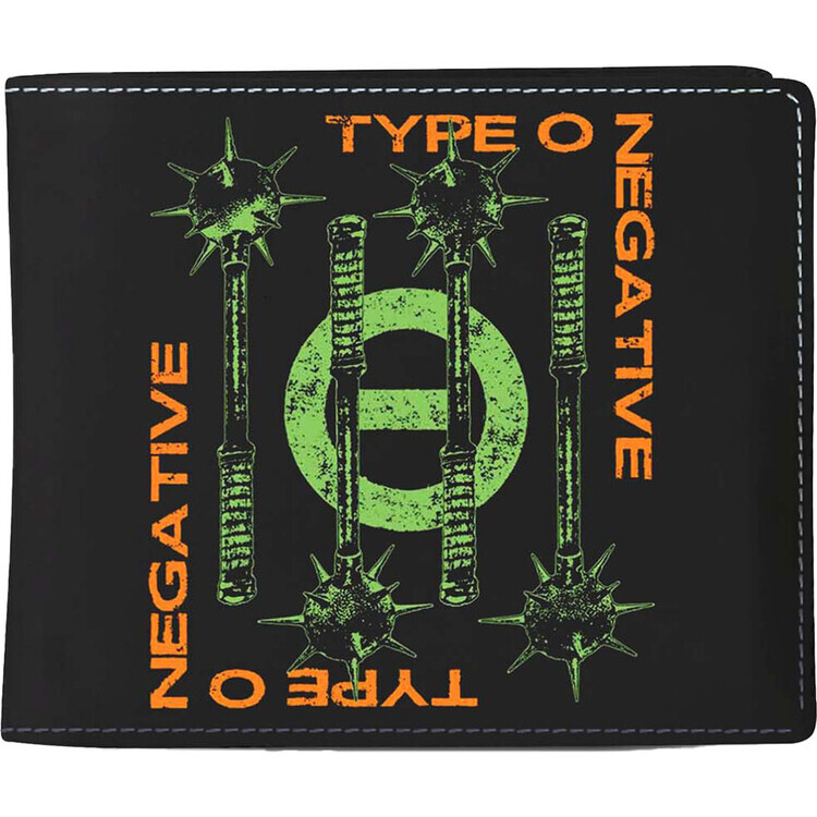 ROCKOFF Peněženka Type O Negative - Spiked Club, 10 x 11 x 1 cm