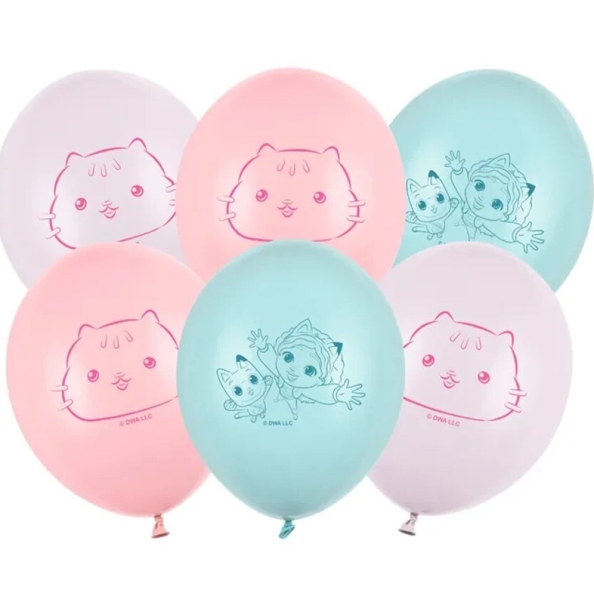 Balónky latexové Gabby's Dollhouse 27 cm 6 ks