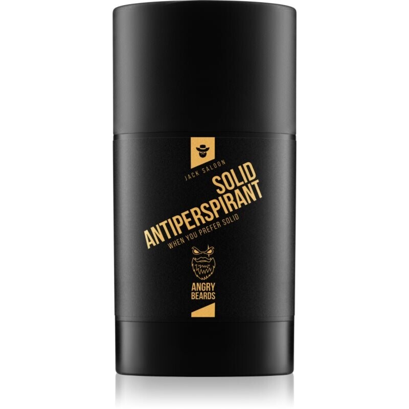 Angry Beards Jack Saloon Solid Antiperspirant tuhý antiperspirant pro muže 50 ml