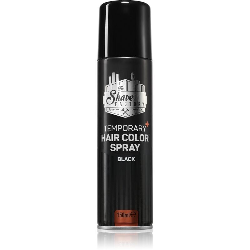 The Shave Factory Temporary Hair Color Spray sprej na vlasy odstín Black 150 ml