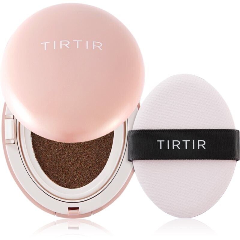 TIRTIR Mask Fit Aura Cushion Mini matující make-up v houbičce odstín 51N Fudge 4.5 g