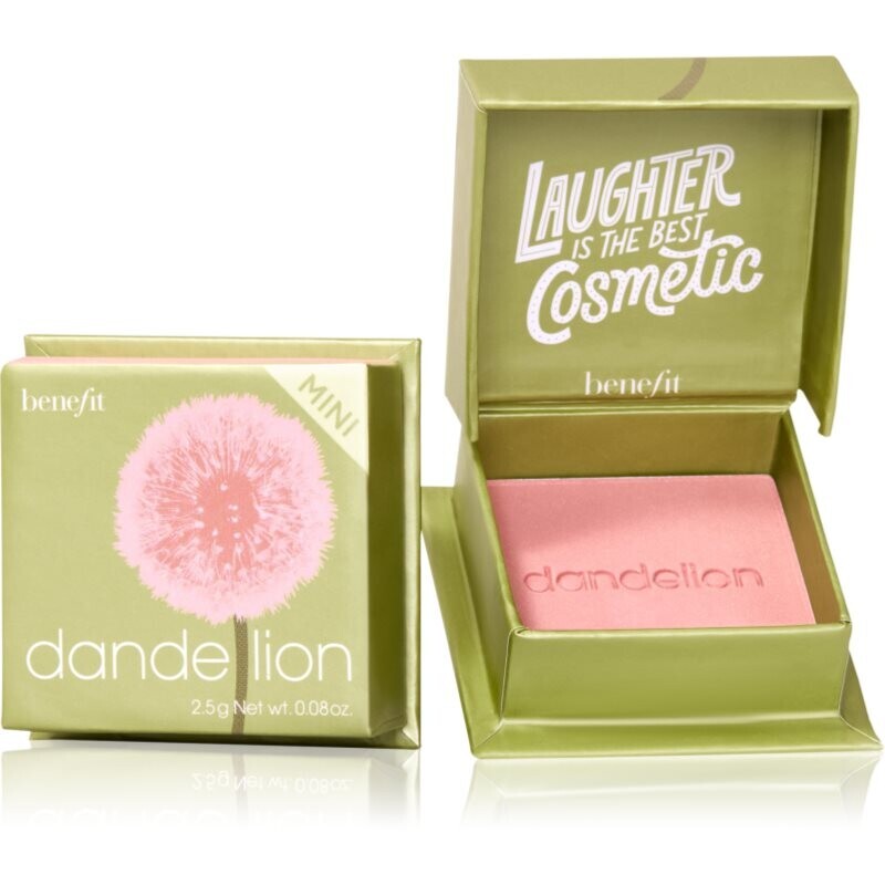 Benefit Dandelion WANDERful World Mini pudrová tvářenka odstín Baby-pink brightening 2,5 g
