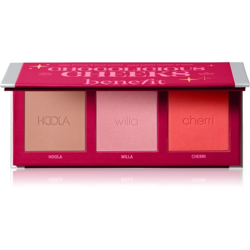 Benefit Chocolicious Cheeks multifunkční paleta 3x2.5 g