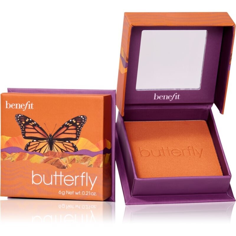 Benefit Butterfly WANDERful World pudrová tvářenka odstín Golden orange 6 g