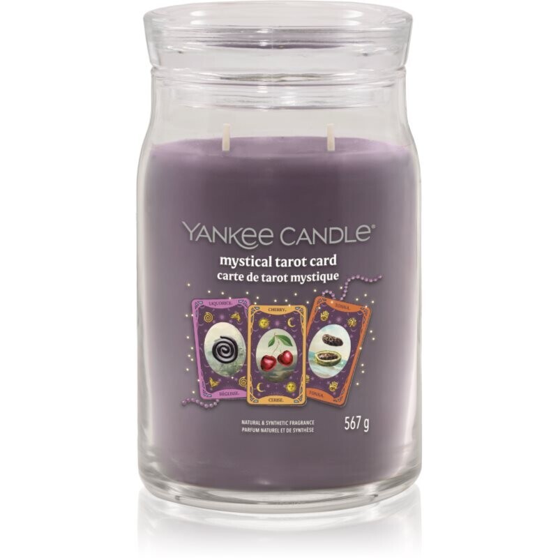 Yankee Candle Halloween Mystical Tarot Card vonná svíčka Signature 567 g