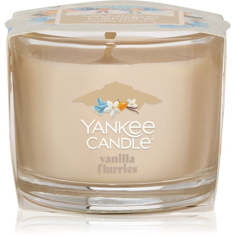 Yankee Candle Vanilla Flurries votivní svíčka glass 37 g