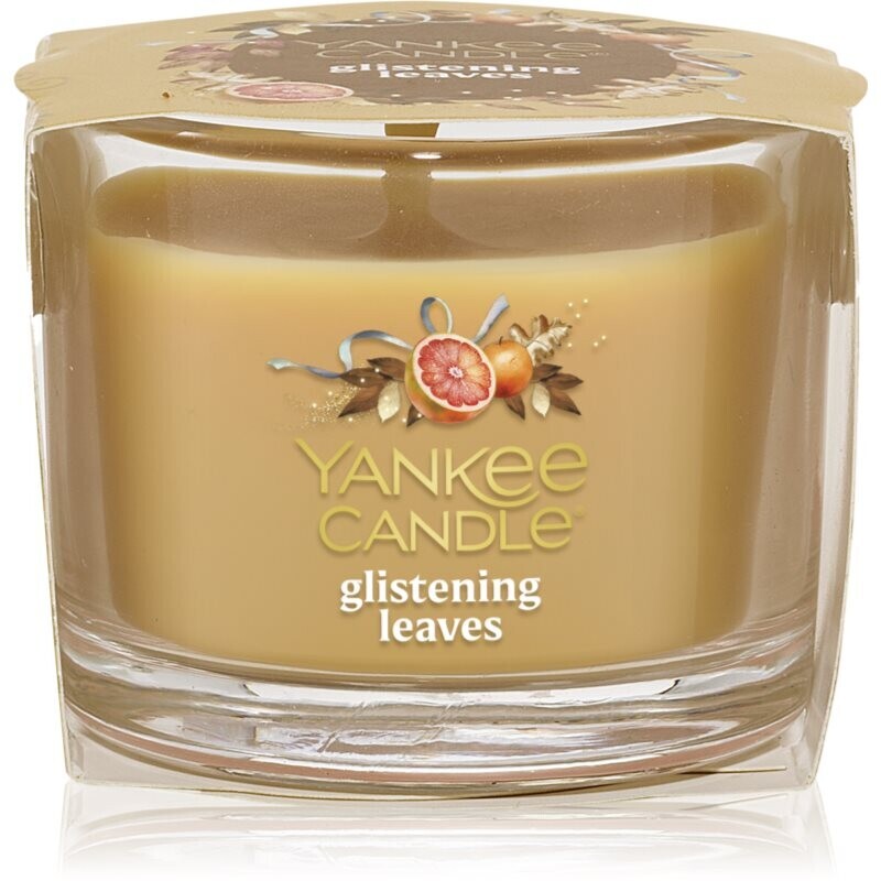 Yankee Candle Glistening Leaves votivní svíčka glass 37 g