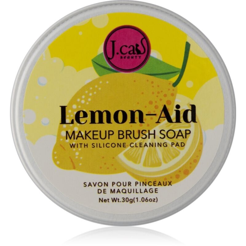J.Cat Beauty Lemon-Aid tuhý čistič na make-up houbičky a štětce 30 g