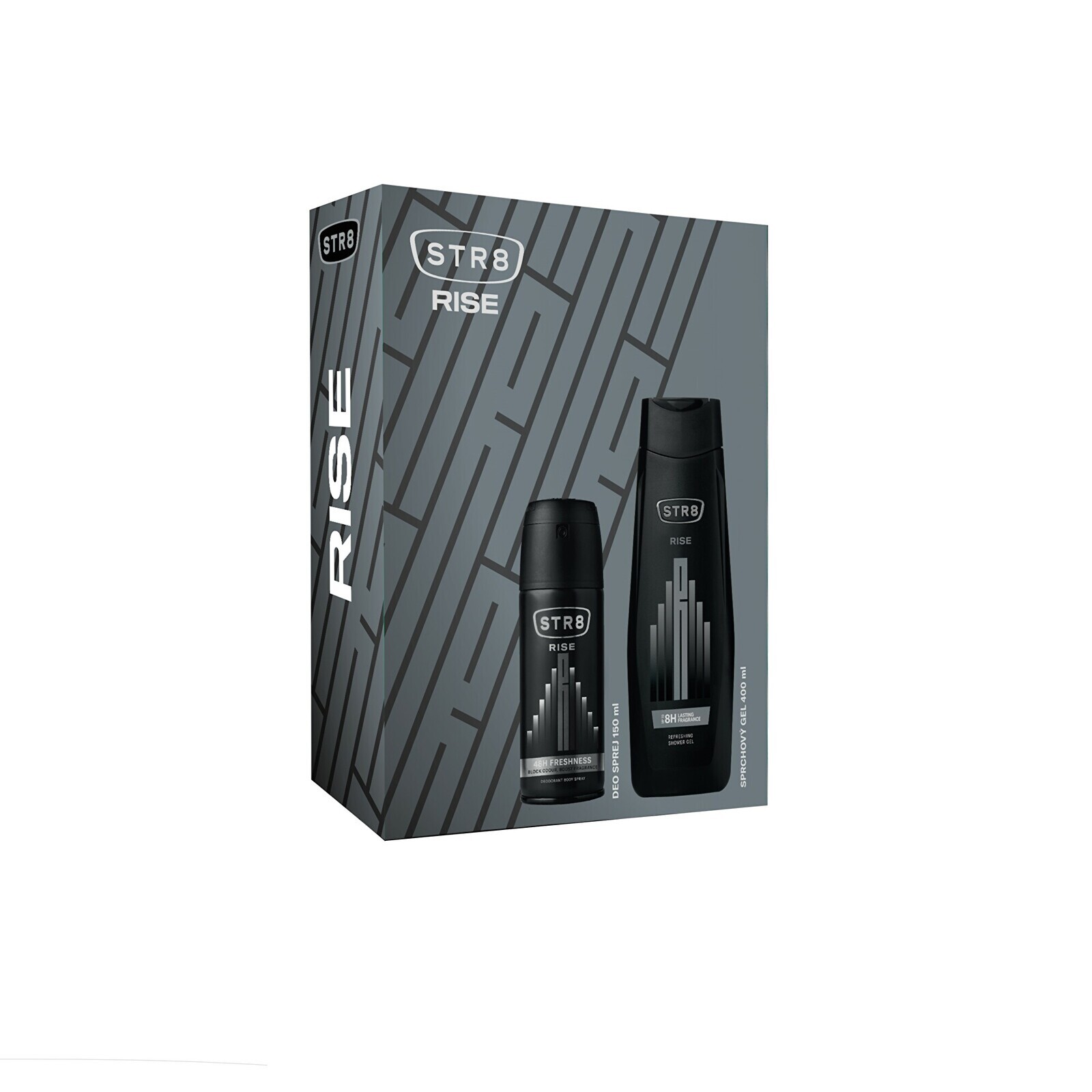 STR8 Rise - deodorant ve spreji 150 ml + sprchový gel 400 ml