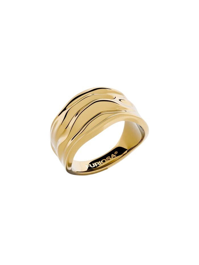 Furiosa Designový pozlacený prsten Muse SR-MUSE-G 54 mm