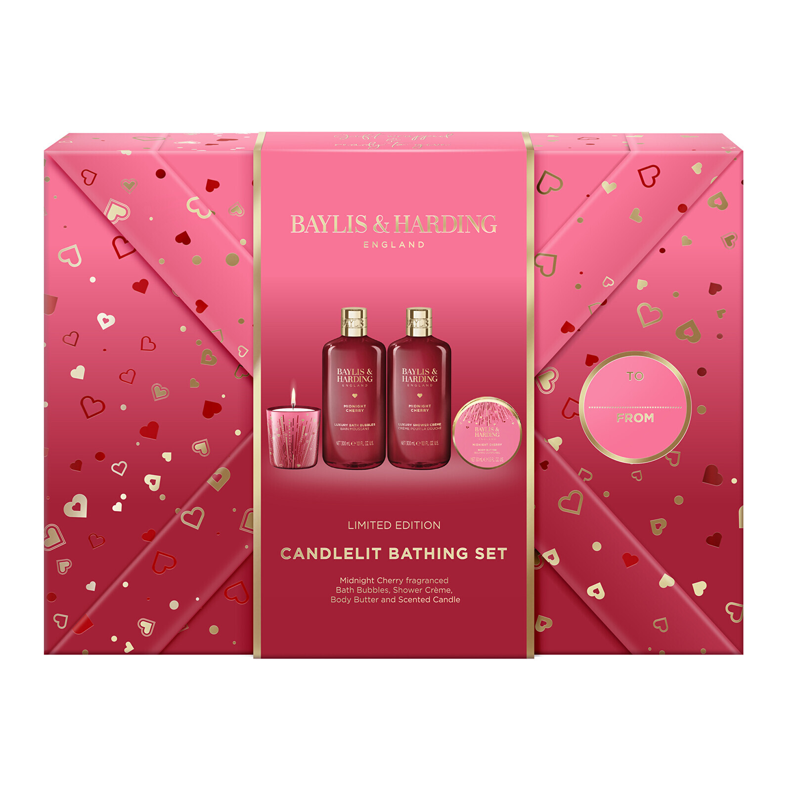 Baylis & Harding Dárková sada Midnight Cherry Set 4 ks