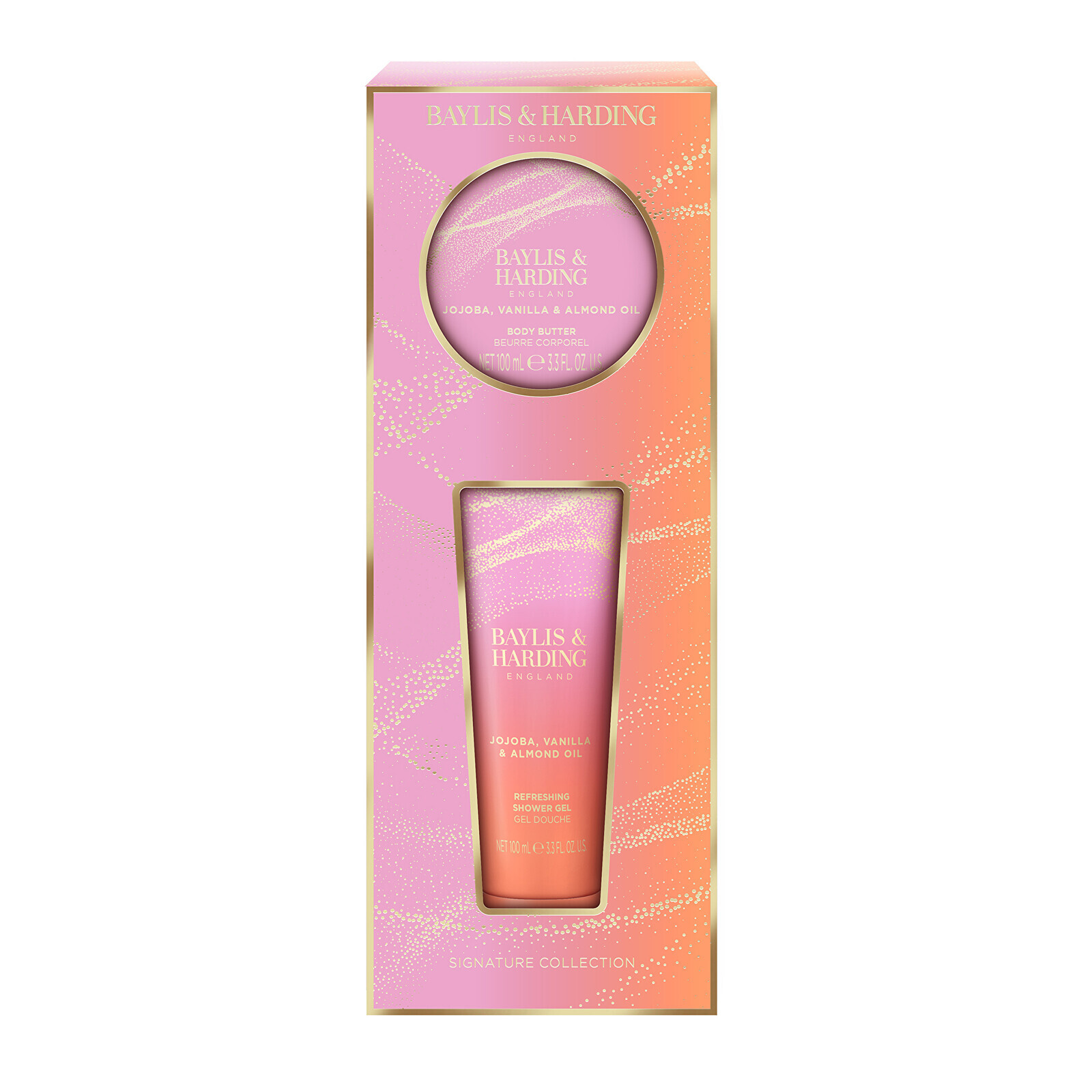 Baylis & Harding Dárková sada Jojoba, Vanilka & Mandlový olej 2 ks