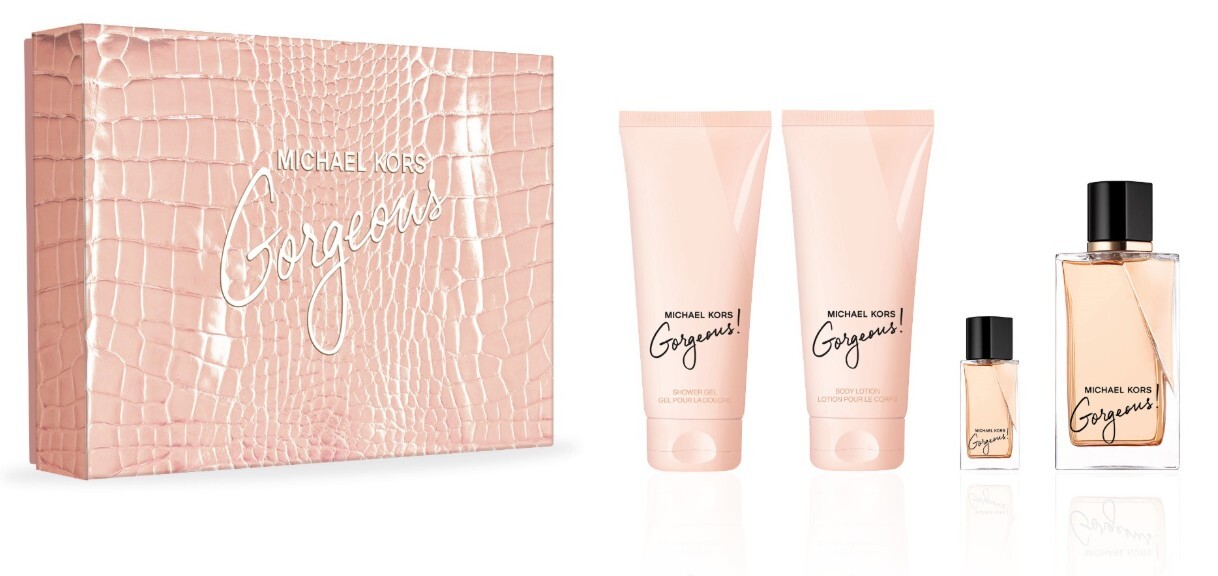 Michael Kors Gorgeous - EDP 100 ml + tělové mléko 100 ml + sprchový gel 100 ml + EDP 5 ml