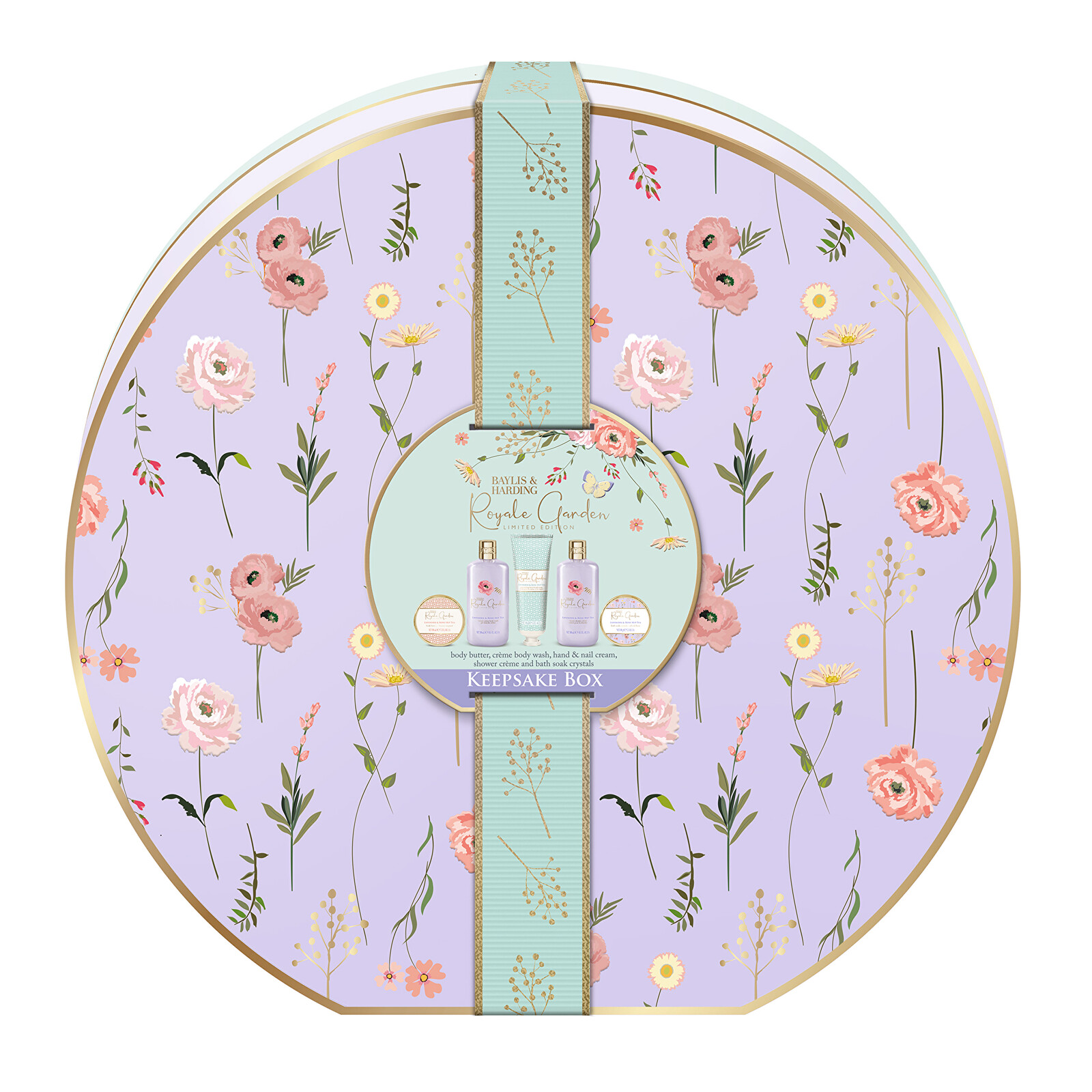 Baylis & Harding Dárková sada Levandule & Šípkový čaj 5 ks