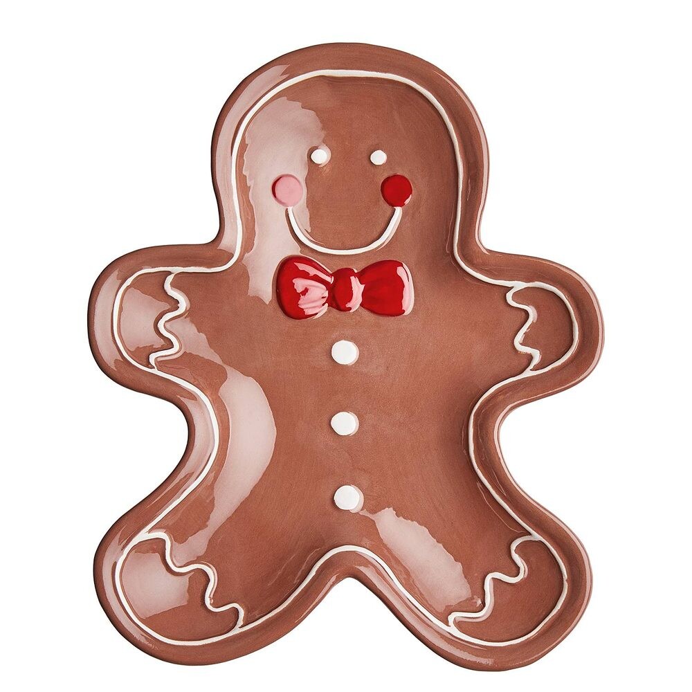 SWEET X-MAS Servírovací talíř perníkový panáček 20 cm