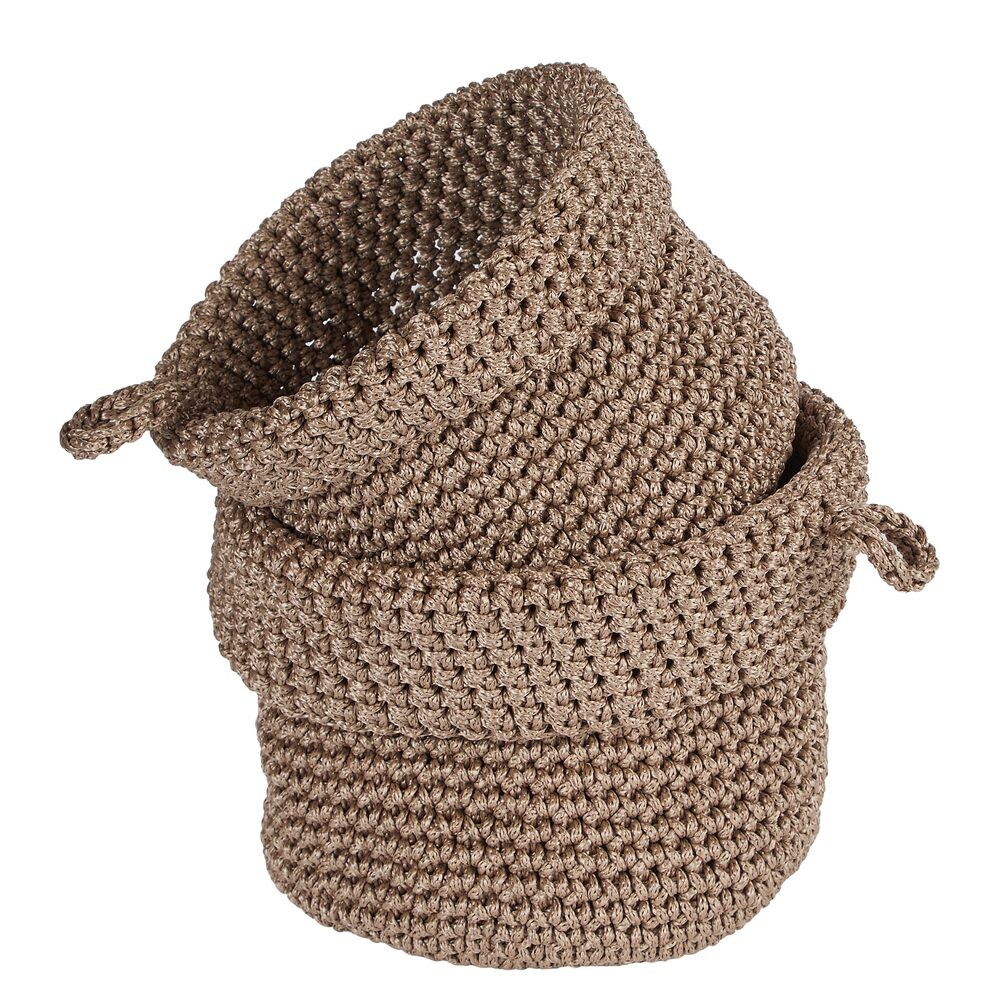 STORE IT Sada úložných košíků 2 ks - hnědá