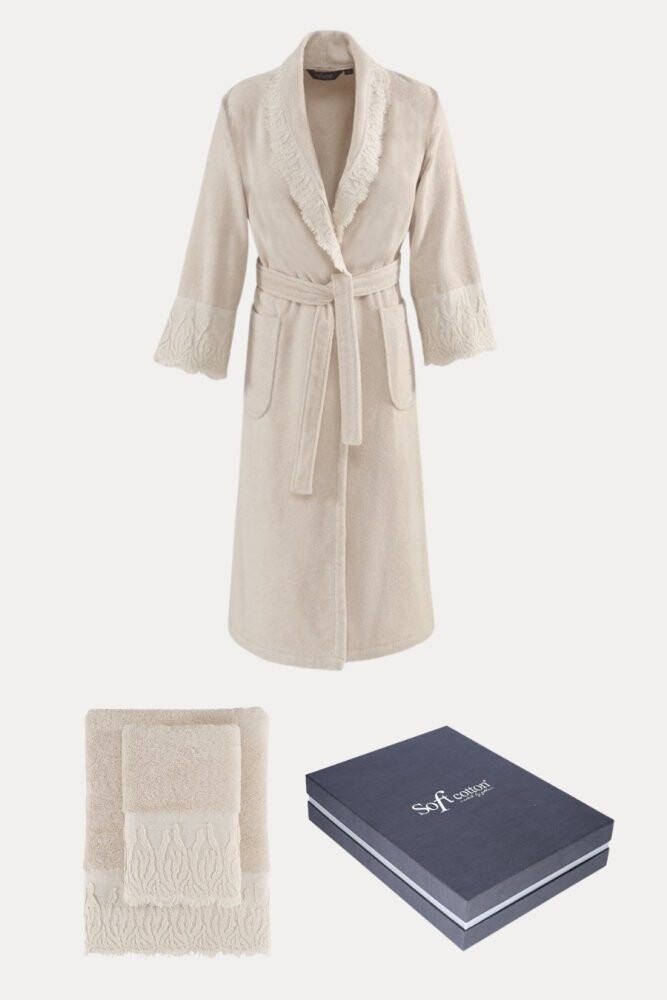 Soft Cotton Dárkové balení županu, ručníku a osušky MAYA