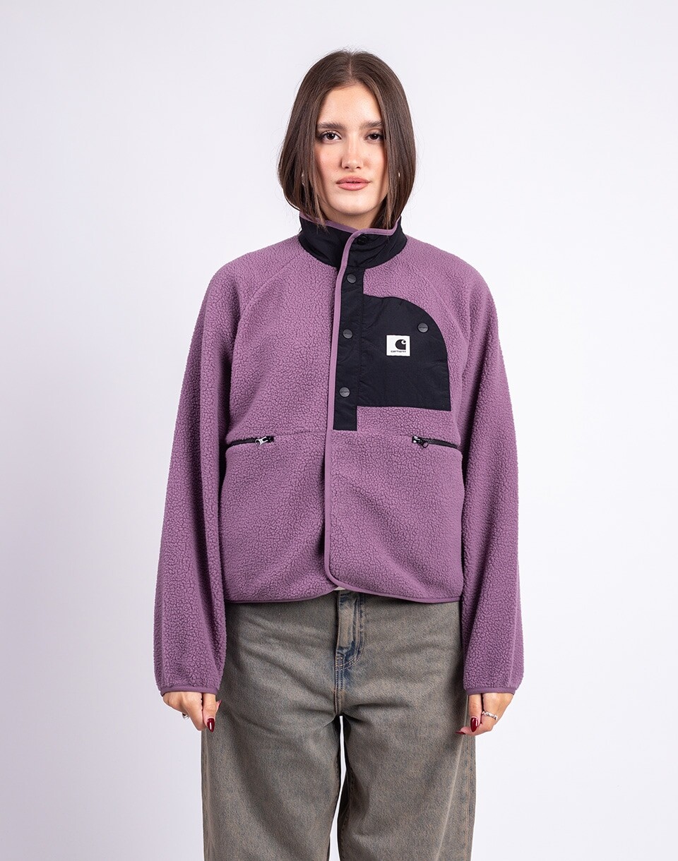 Carhartt WIP W' Flynn Fleece Jacket Phlox/Black XS