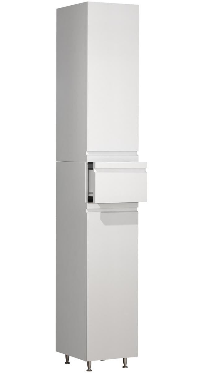 Koupelnová vysoká skříňka Silora, bílá