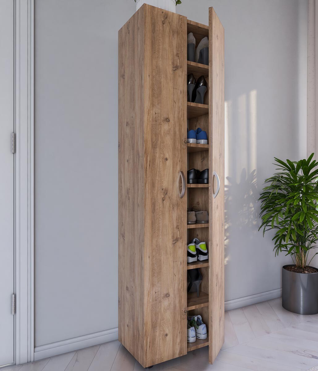 Botník Ulas-XL 8-přihrádkový, dub medový