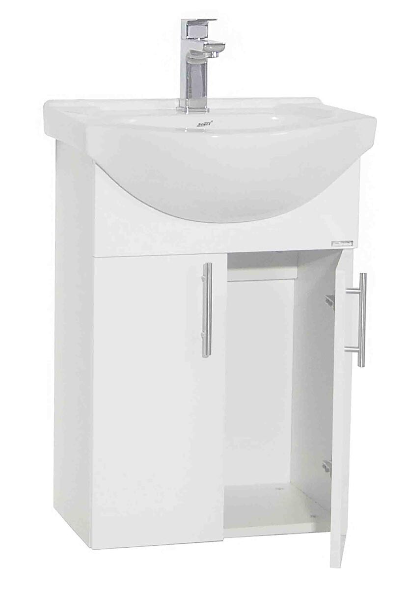 2dílné umyvadlová skříňka Lisalo M, bílá