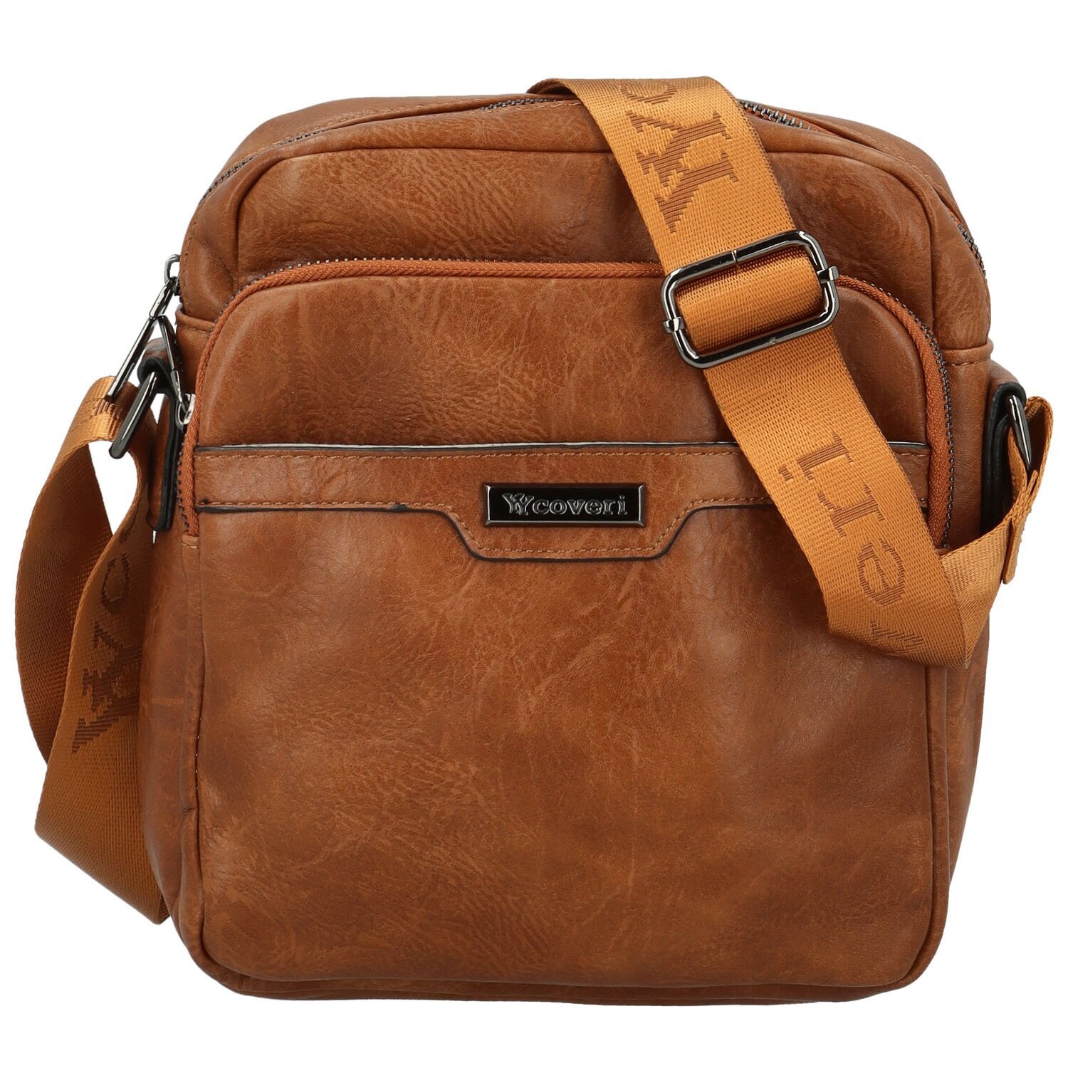 Pánská crossbody taška camel - Coveri Kaan Camel