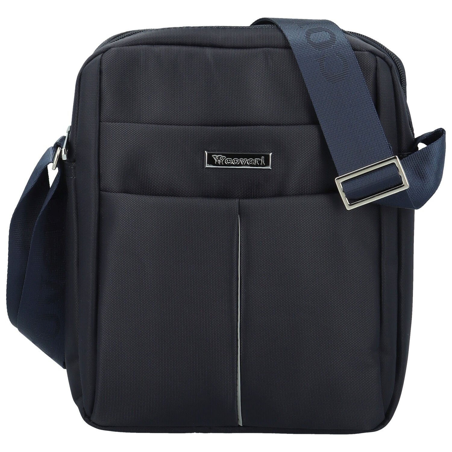 Trendy pánská textilní crossbody taška Coveri Thais, tmavě modrá