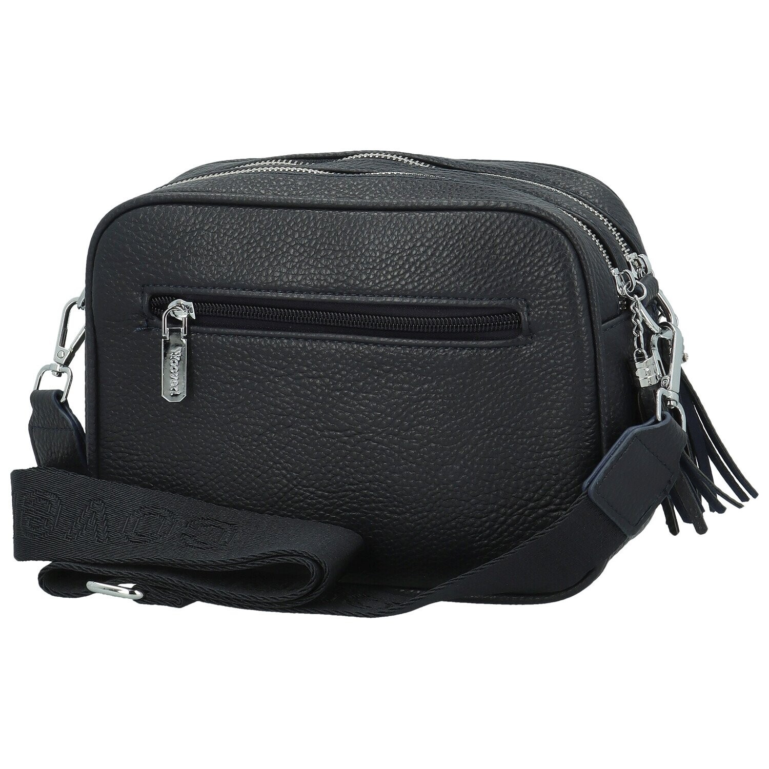 Trendy malá dámská koženková crossbody Kirikay, tmavě modrá