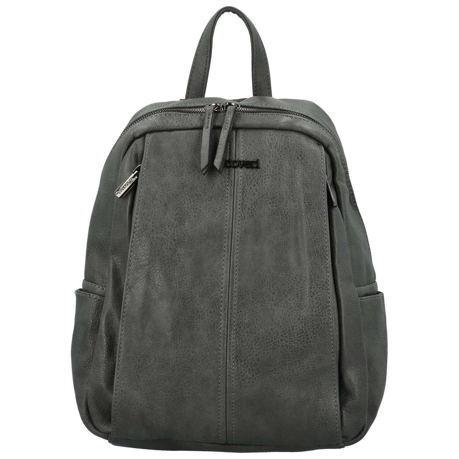 Trendy dámský koženkový kabelko-batoh Zodak, tmavě šedý