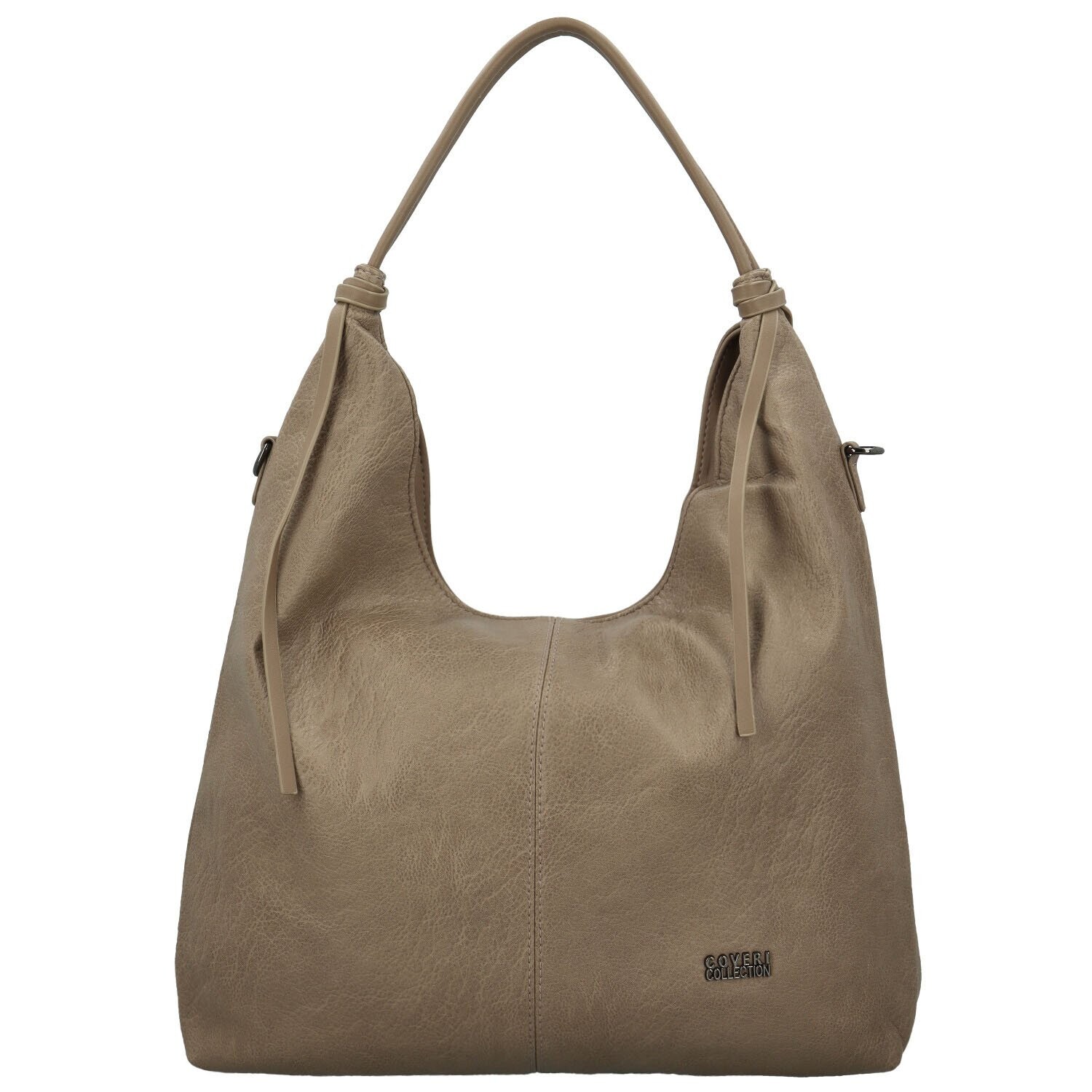 Trendy dámská koženková kabelka na rameno Coveri Sotiri, taupe