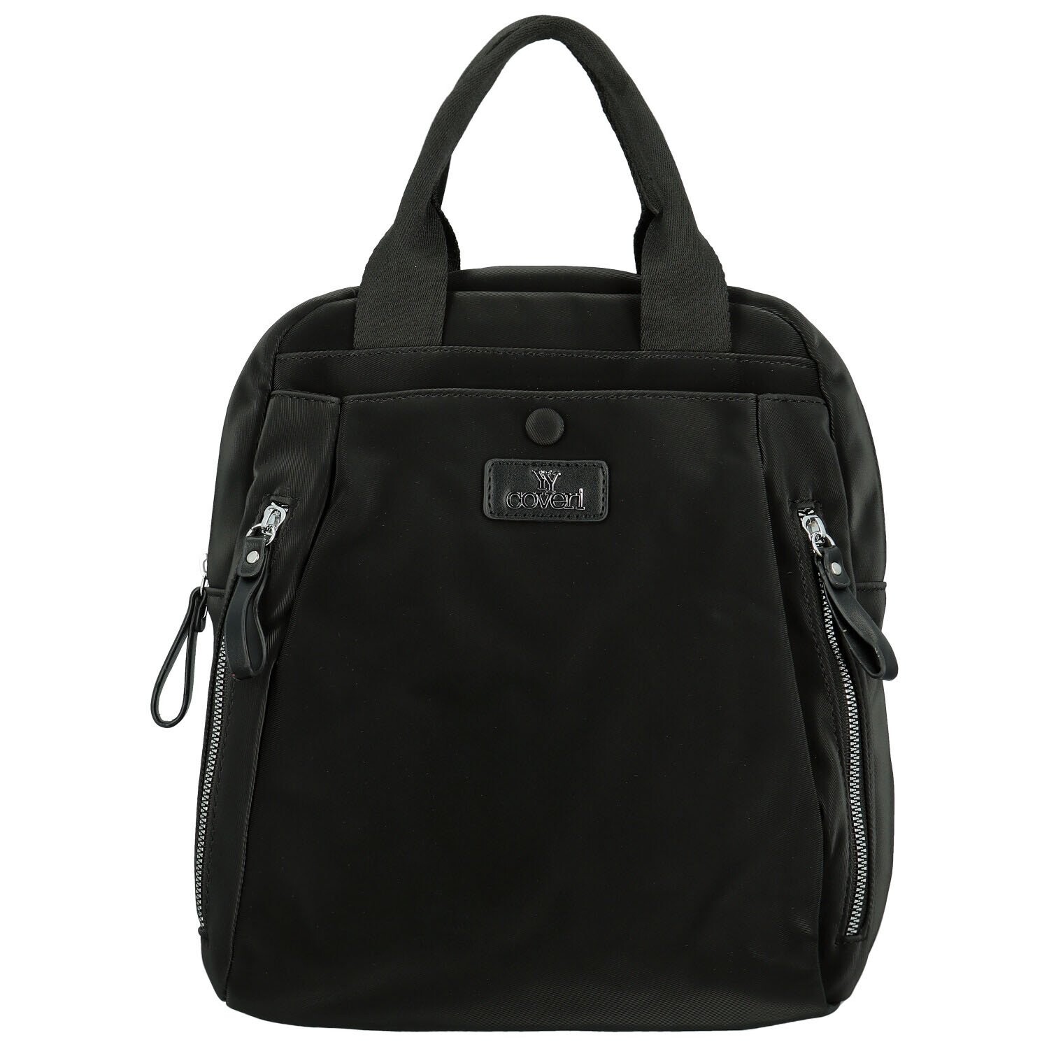 Trendy dámský textilní batoh Coveri Tyril, černý