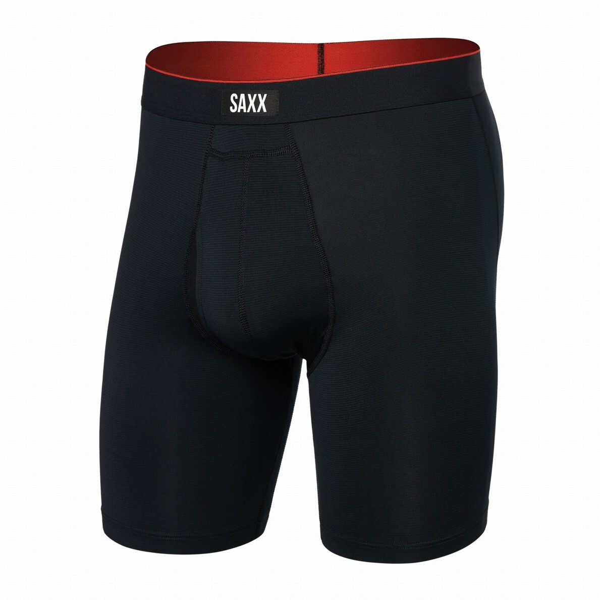 Boxerky Saxx Multi-Sport Mesh Long Boxer Brief Fly Velikost: M / Barva: černá